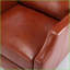 Fauteuils inclinables avec accoudoirs à dossier poussant de style Mid-Century moderne | Caramel | Similicuir