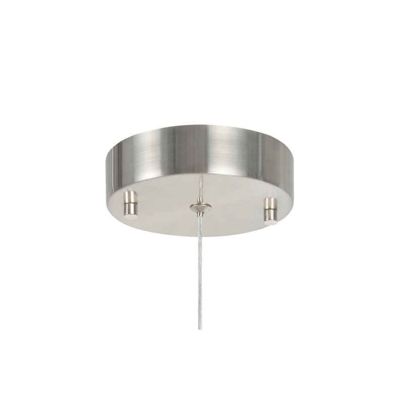1 - Light Unique/Statement Pendant, Brushed Nickel