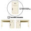 Ensemble de bureau rectangulaire 2 pièces Hitchin-75021623