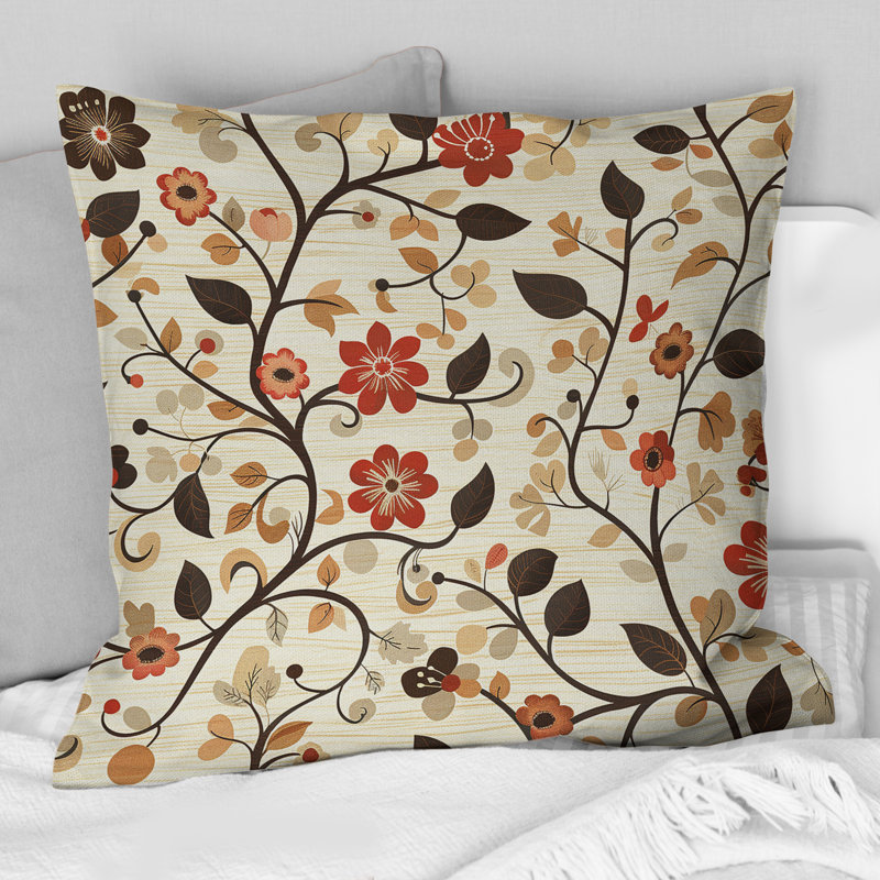 Coussin Brown, H 16 po x l 16 po