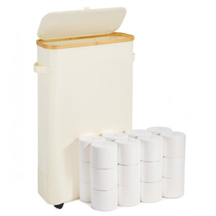 Très grand panier de rangement pour papier hygiénique 52L