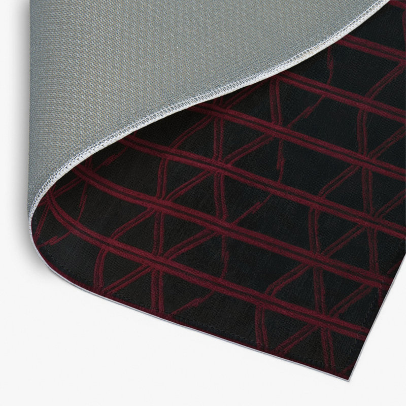 Tapis gris intérieur et extérieur Trellis, Rectangulaire 2 pi x 3 pi