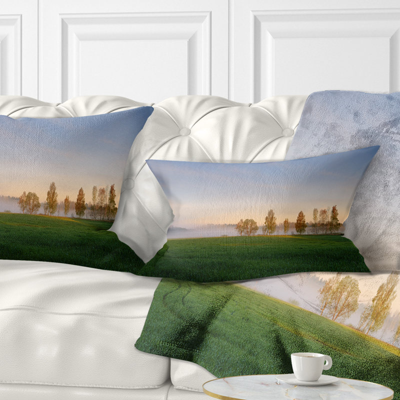 Coussin Foggy Early Morning Panorama