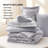 Bedsure Bed in a Bag - Reversible Flroal & Plant Pattern Printed with Comforters, Sheets, Pillowcases & Shams-110389572