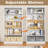 Bookcase,5 Tier White Bookshelves,55" Tall Free Standing Metal Bookcase with Adjustable Storage Shelves, Industrial Wide Bookshelf for Bedroom Living Room Home Office School (White)-1348030183-1348030186