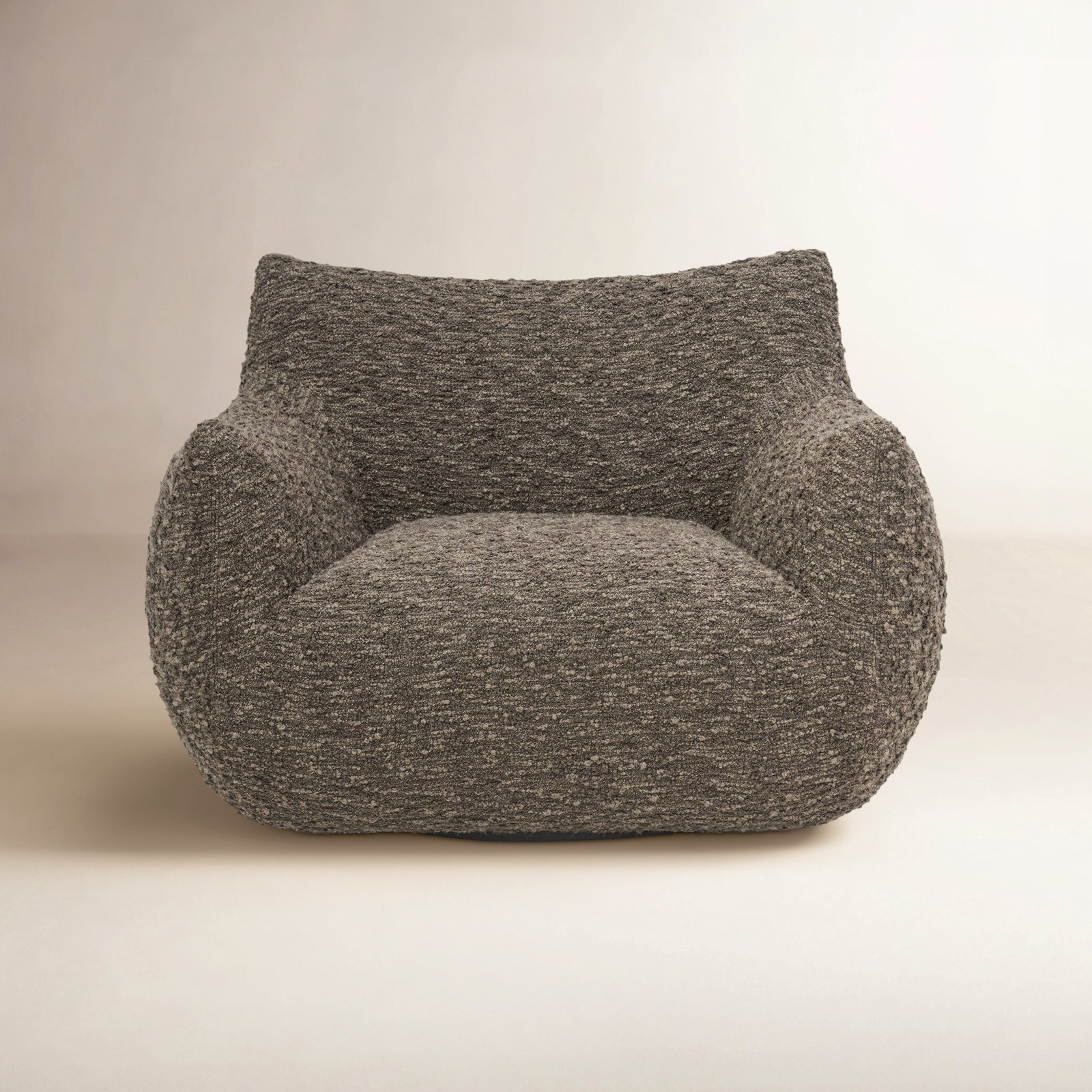 Nowthen Upholstered Swivel Armchair, Solema Moss Boucle