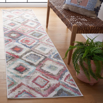 Tapis bleu / rouge Edon