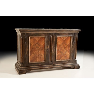 Buffet en bois hêtre large 68"
