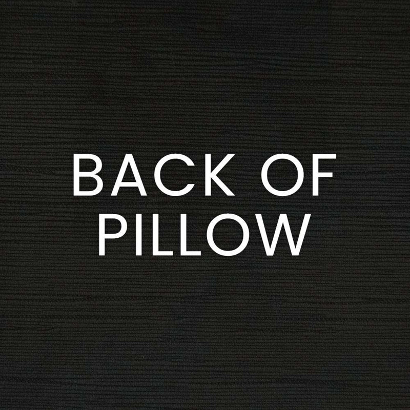 Kalani Pillow Cover & Insert, Onyx, Rectangle 14"H x 24"W