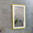 48*30 Framed Bathroom Mirror Square Wall-Mounted Material-1127563828