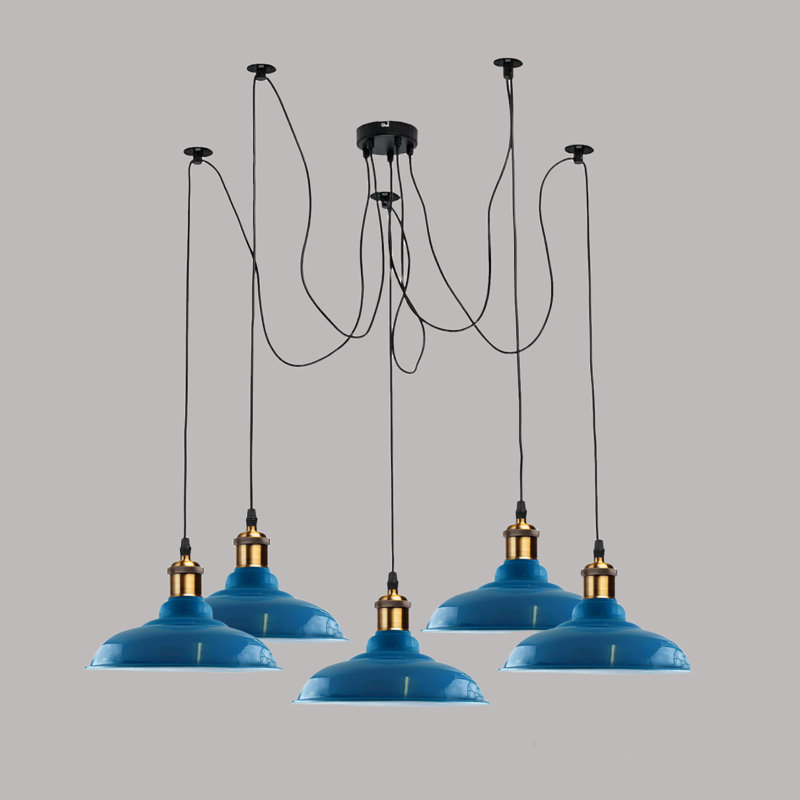 London 5 - Light Pendant, Light Blue