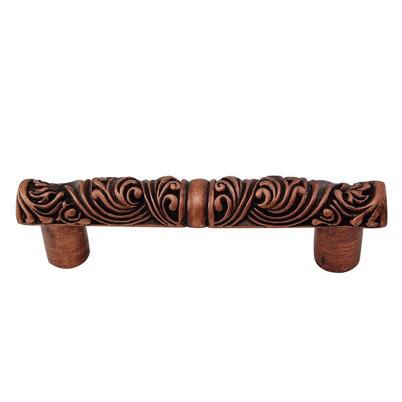 Liscio Bar / Handle Pull, Antique Copper, 4.88" L x 0.63" W x 1" D