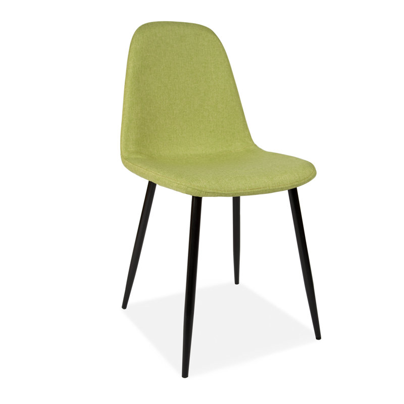 Gaviota 46cm H Cotton Upholstered Side Chair, Green