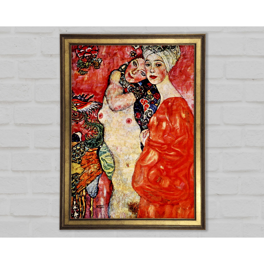 Girlfriends von Klimt - Einzelne Bilderrahmen Kunstdrucke