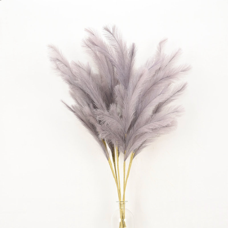 Branche d'herbe de pampas artificielle de 36 po pour bougie de vase, bougie en vrac à longue tige pour maison de mariage