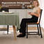 45cm H Metal Parsons Chair in Brown