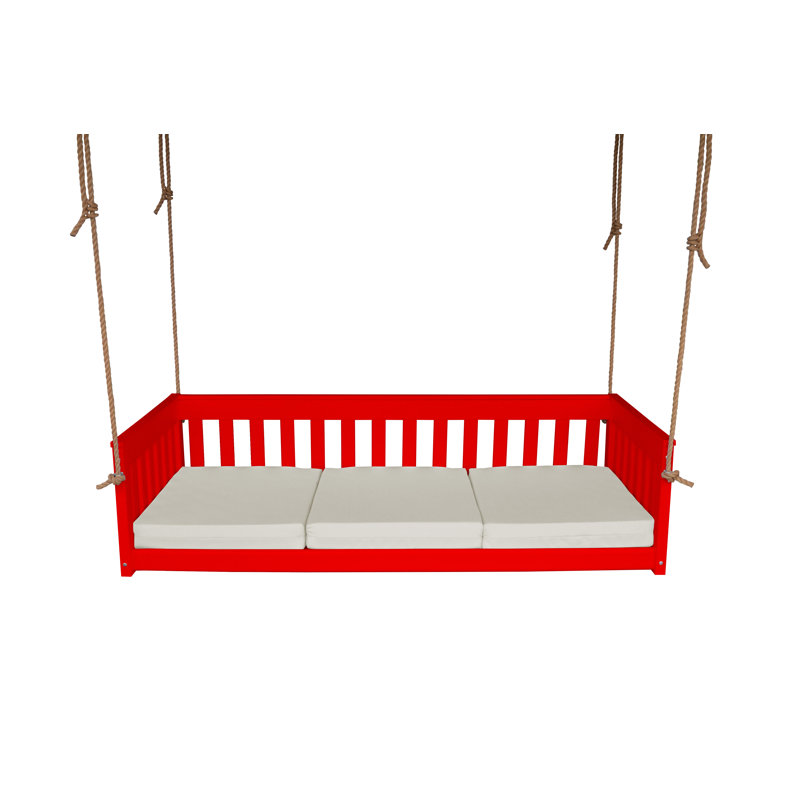 Siège de balançoire Dextra, Naturel, Rouge vif