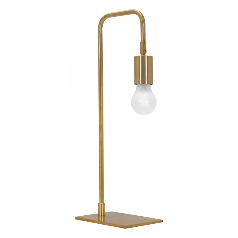 Lampe de table ou de bureau en cuivre lisse