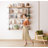 5-Tier Solid Wood Industrial Wall Shelf