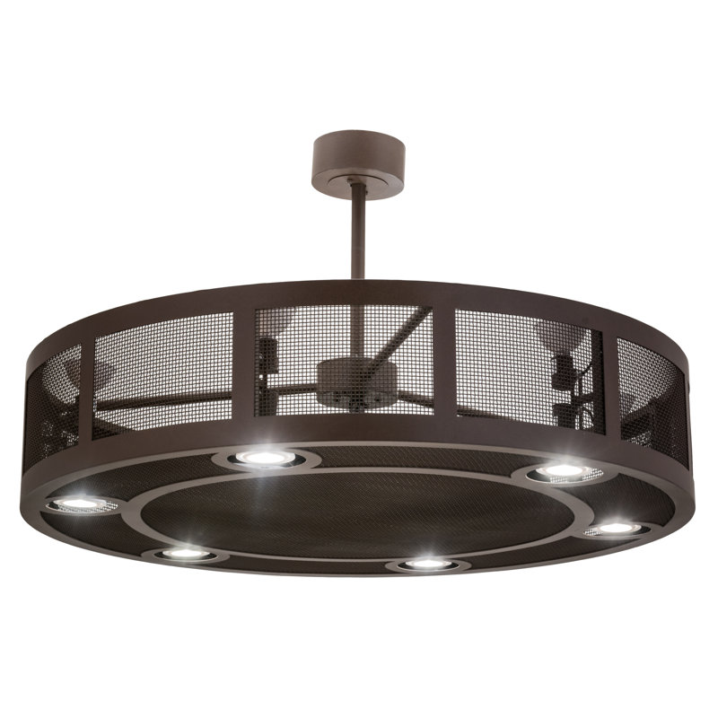 48" Wide Paloma Golpe Chandel-Air, 10.5" H x 48" W x 48" D, Café Noir
