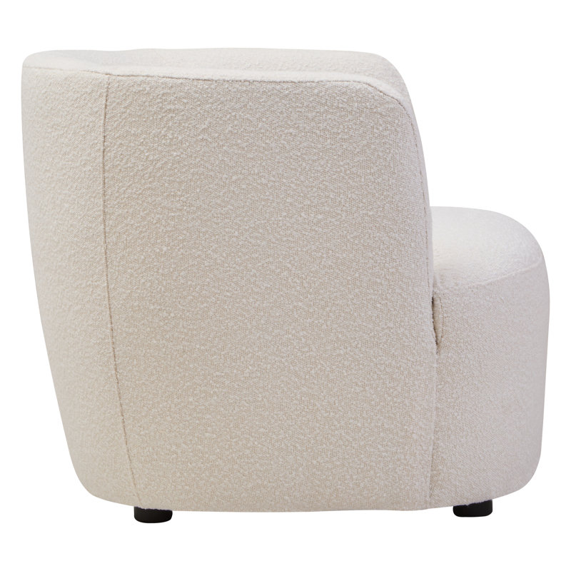 Textured Curved Chair, Cream