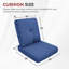 Coussins de remplacement pour meubles d'extérieur 24 po x 22 po Carolina-123627883-123628621