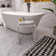 Solid Surface Shower Stool Freestanding Bathroom Stool Matte White