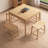 Burlywood Square Solid Wood Poker Table-117093572