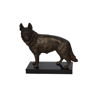 Chien de service debout - Taille: L 12 po x l 5 po x H 12 po.