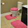 Dextra Multiple Nylon Non-Slip 3 Piece Bath Rug Set