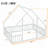 House-Shaped Floor Bed With Fence, Guardrails-3268795-3268792