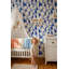 Papier peint bleu et blanc Playful Dogs-129451661