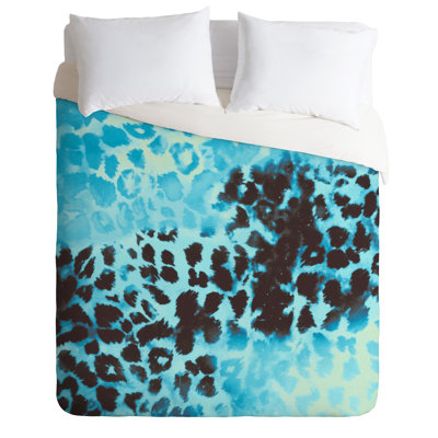 Glam Polyester Animal Print Duvet Cover