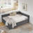 Full Size Upholstered Tufted Bed Frame With Two Drawers, Sofa Bed Frame With Comfortable Backrest And Armrests, Velvet-167982136