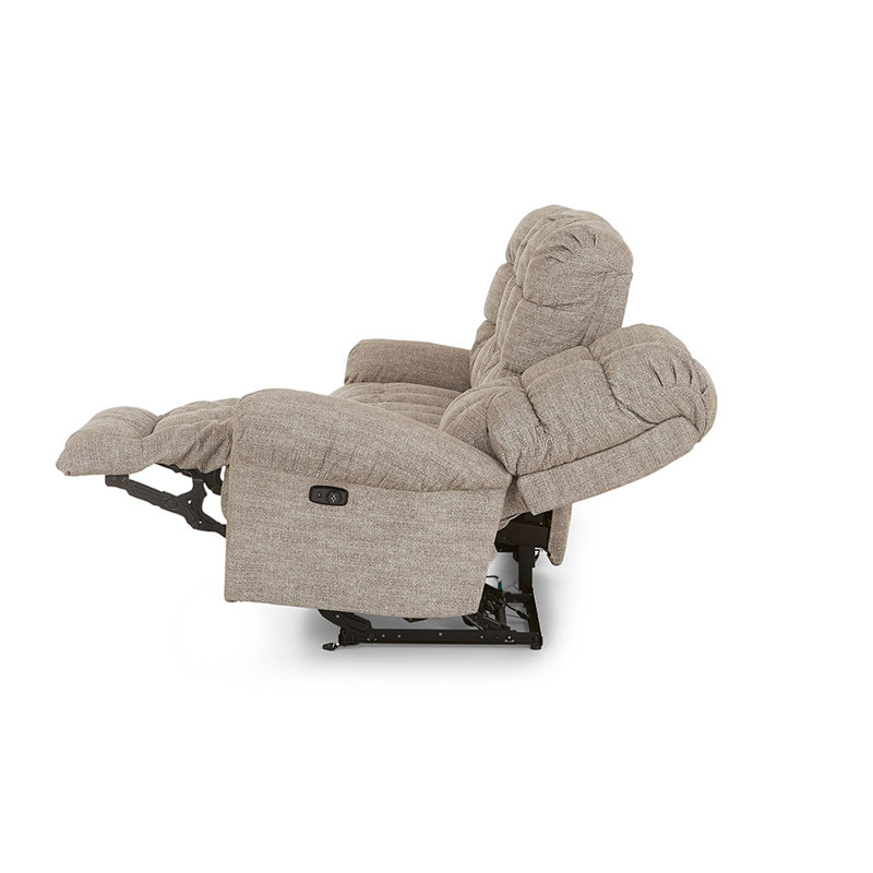 Upholstered 90'' Reclining Sofa, Pine