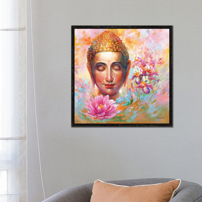 Buddha by Leon Devenice - Floater Frame Gallery-Wrapped Canvas Giclée on Canvas