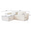 Canapé modulaire avec repose-pieds 3 pièces Boneless-645614229
