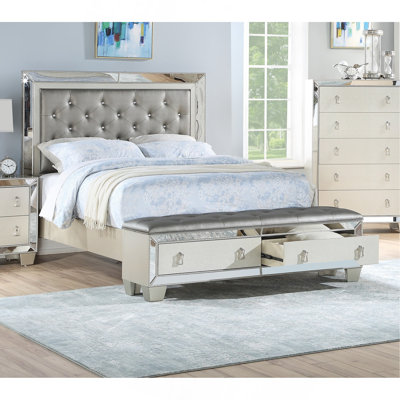Glam Luxurious 1Pc Bed W
