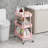 3-Tier Rolling Utility Cart with Locking Wheels, Metal Storage Organizer-106341451