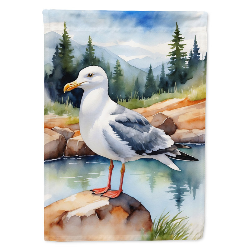 Drapeau de jardin Surfbird Bird, Goéland occidental