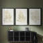 Gilded Algae IV - Toile tendue avec châssis sur mesure - 3 pièces-532067239-532067225