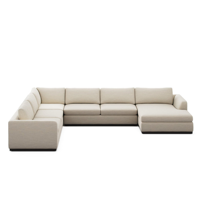 Colt Sectional, Savoy Parchment Polyester Blend, Right Hand Facing