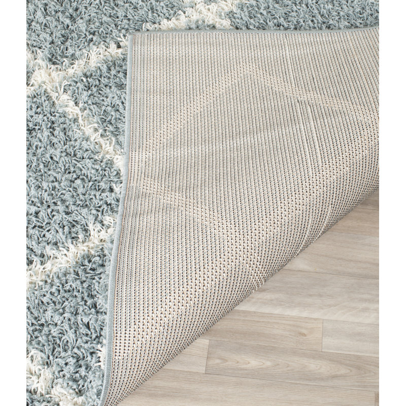 Skyleen Shag Performance Geometric Rug, Rectangle 3' x 5'
