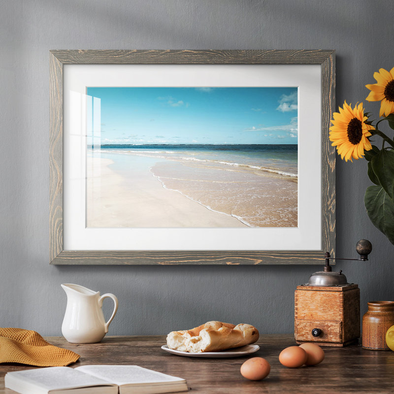 Sugar Sand Beach - impression d'un seul cadre photo, Gris, H 18 po x l 26 po x P 1,5 po