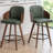 Ljubka Faux Leather Swivel Stools-1004436060-955613849