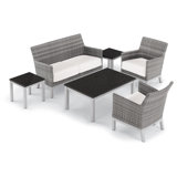Argento And Travira Outdoor - Piece Conversation Set