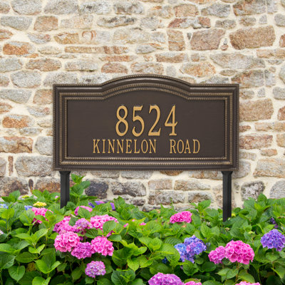 Plaque d'adresse sur 2 lignes Signature Series