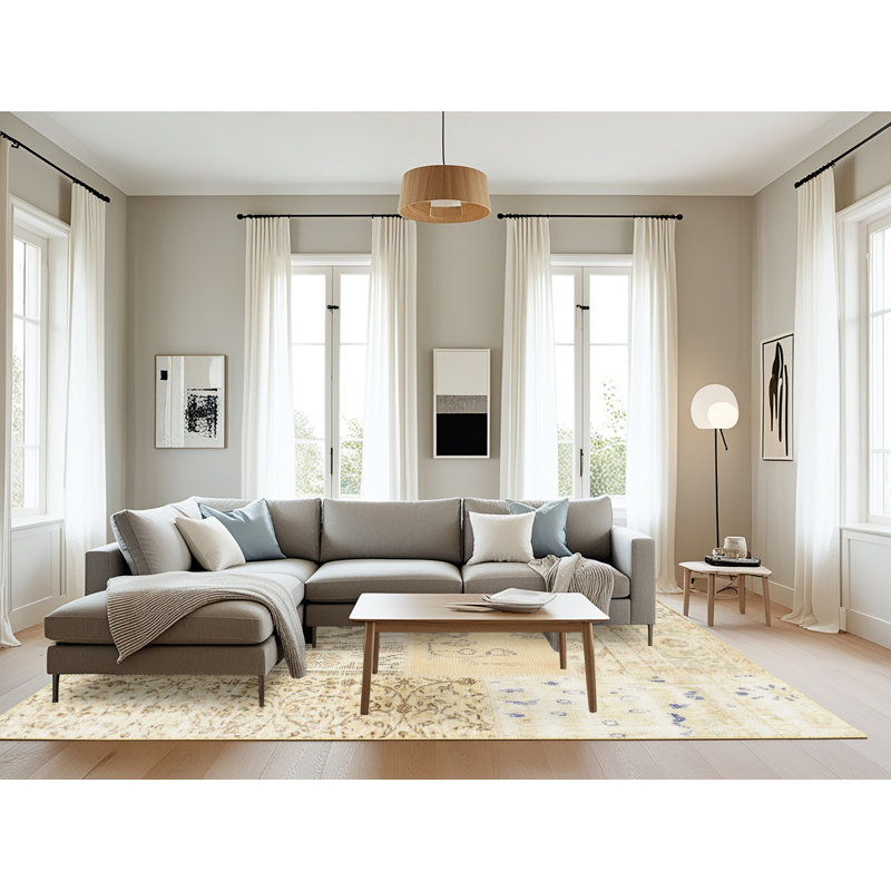Tapis beige, Rectangle 8 pi x 10 pi