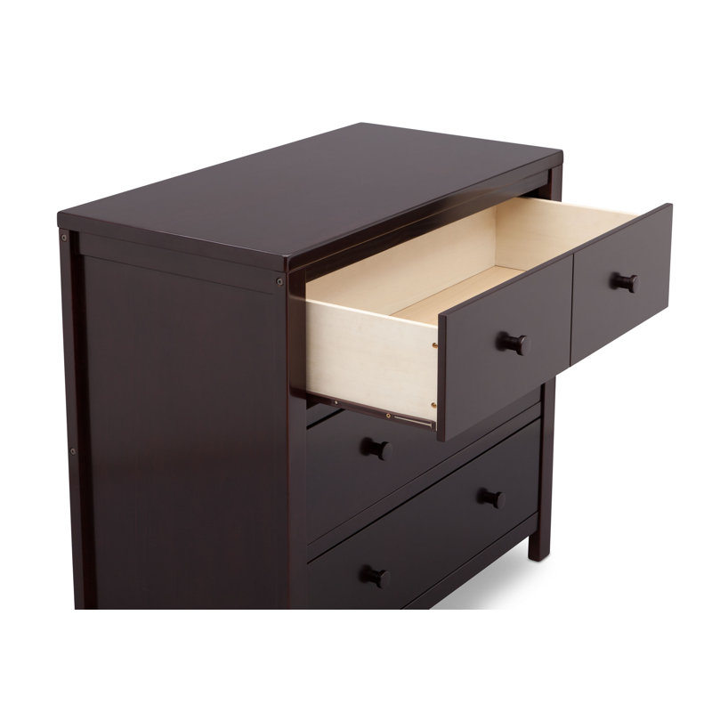 Commode 3 tiroirs, Brun