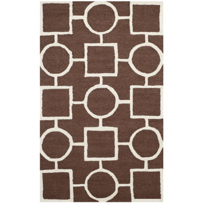 Deedgra Hand Tufted Wool Geometric Rug